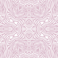 Seamless animal zebra skin pattern pink white