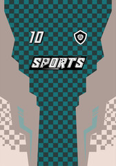 Modern Sports Jersey Abstract Design Soccer Basketball Football Sports Athletic Wear Trendy Colors Minimalist Style Geometric Pattern