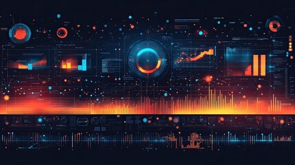 Obraz premium Business data analysis for growth with analytics tools, performance metrics, dashboards, and key insights to guide strategic decisions and improve profitability.