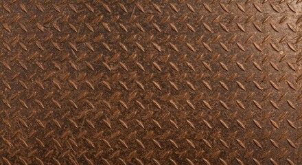 Rustic copper diamond plate texture.