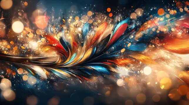 Vibrant and Ceremonial Presidential 2025 Design with Flowing Flag Texture and Glowing Highlights  A festive and formal digital showcasing a ceremonious event with a dynamic and ethereal aesthetic