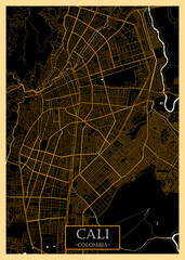 Cali Colombia City Map