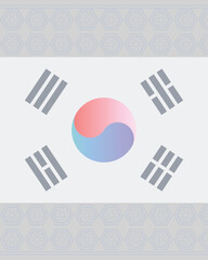 삼일절 대한민국 국기 태극기 일러스트