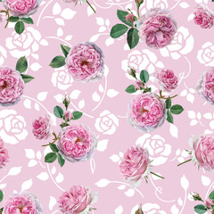 Lovely and Beautiful Spring Flowers Pattern for Fabric, Wallpaper, and More