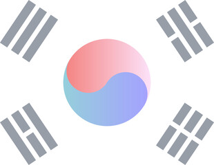 삼일절 대한민국 국기 태극기 일러스트