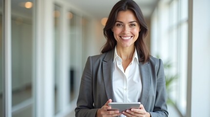 portrait of a businesswoman using a mobile phone