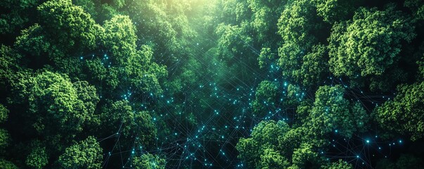 Digital sustainability in IT, futuristic ecofriendly technologies, renewable energy solutions for computing, green tech advancements, nature and digital harmony, highresolution, 8K