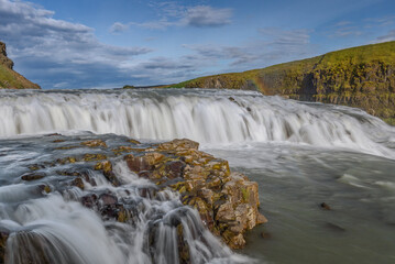 Gullfoss Wasserfall Island Natur