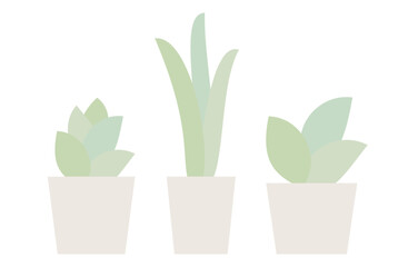 観葉植物のベクターイラスト