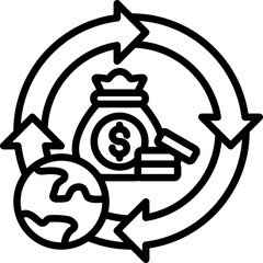 Circular Economy Icon