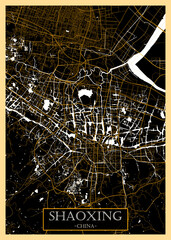 Shaoxing China City Map

