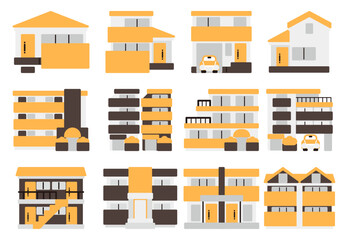 シンプルな住宅のアイコン