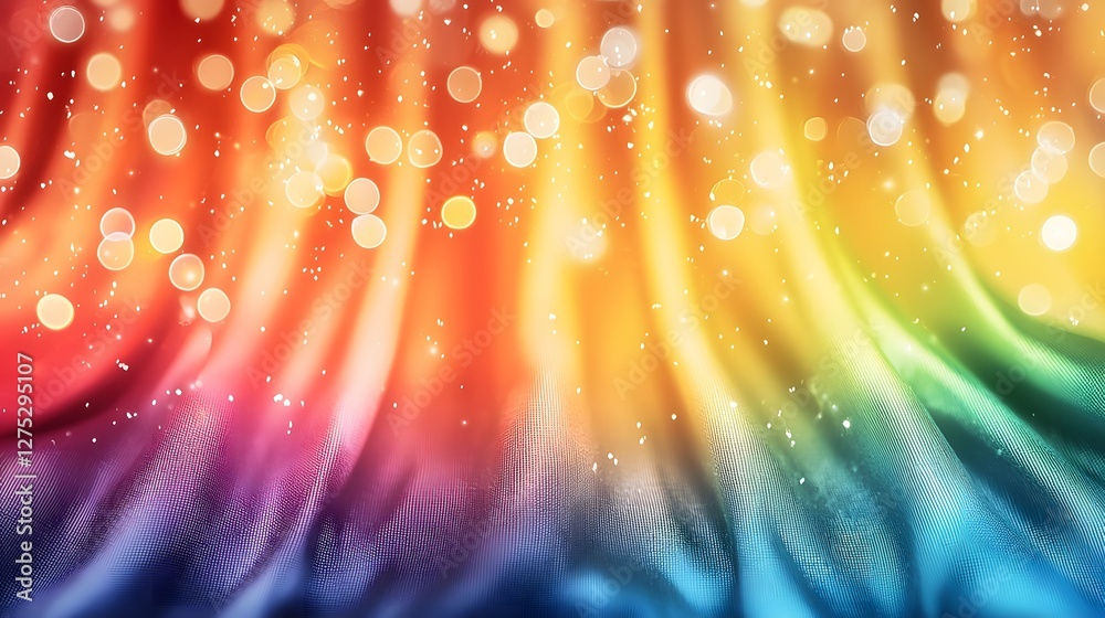 Aufkleber Beautifully abstract softly blurred LGBTQ rainbow gradient background with rich and vivid colors seamlessly blending into each other evoking a sense of inclusivity diversity