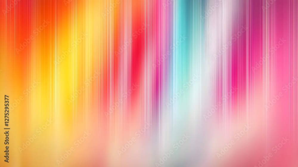 Poster Mesmerizing Vibrant Abstract Color Spectrum Gradient with Harmony and   A delicate out of focus rainbow gradient that conveys a sense of luminous captivating expression and joyful festivity