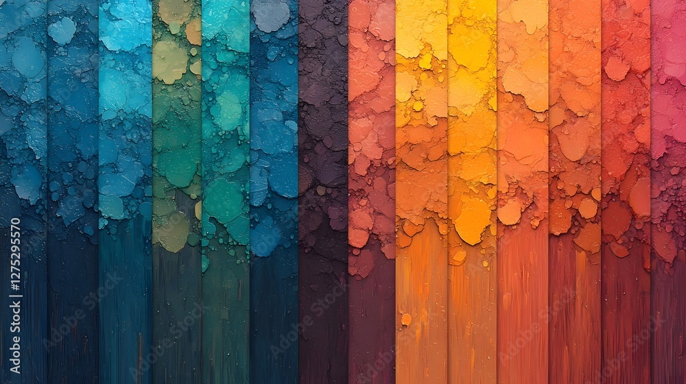 Leinwandbilder A rainbow themed backdrop with a blurred color spectrum effect creating a vibrant yet soft aesthetic ideal for modern digital art graphic design and LGBTQ and pride