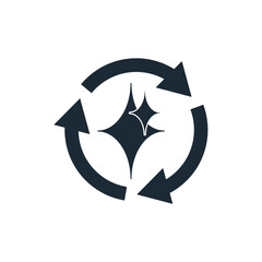 Converter. New properties, features.Vector linear icon illustration isolated on white background.