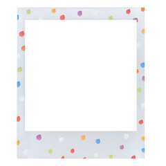 frame with colorful polka dot pattern © gurlinthetri