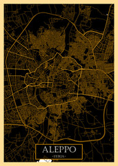 Aleppo Syria City Map