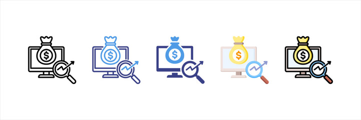 Analytics Multistyle Icon Set