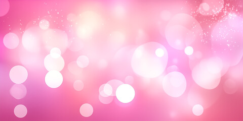 Soft pink bokeh background creating a dreamy and calming visual effect.