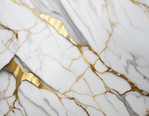 Fototapeta premium Elegant White Marble with Golden Veins – Luxury Interior Design, Natural Stone Texture, High-End Decorative Surface, and Premium Quality Material
