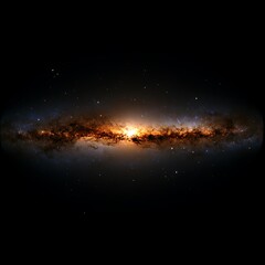 Galaxy core, cosmic dust, space background