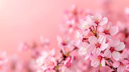 Obraz premium Delicate Pink Cherry Blossom Spring Bloom