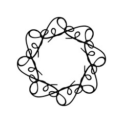 decorative frame with floral elements