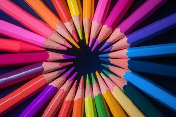 Colorful Pencils in a Circular Arrangement