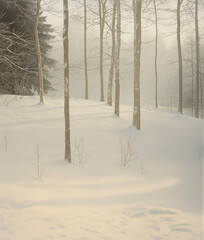 sand dunes in winter