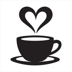 cup of coffee with heart