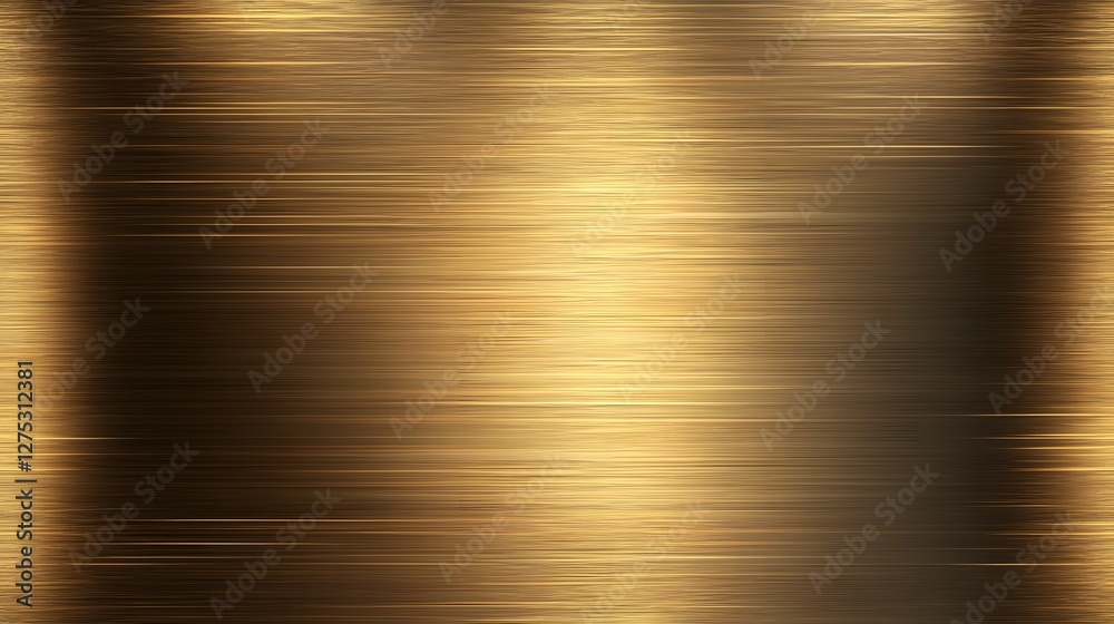 Poster stunning modern brushed gold metallic texture with a subtle shimmer and smooth reflective surface cr