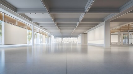 Naklejka premium modern art gallery interior design