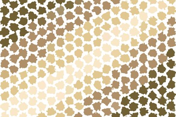 Brown beige pixel geometric pattern with structured digital pixel arrangement. Modern abstract concept