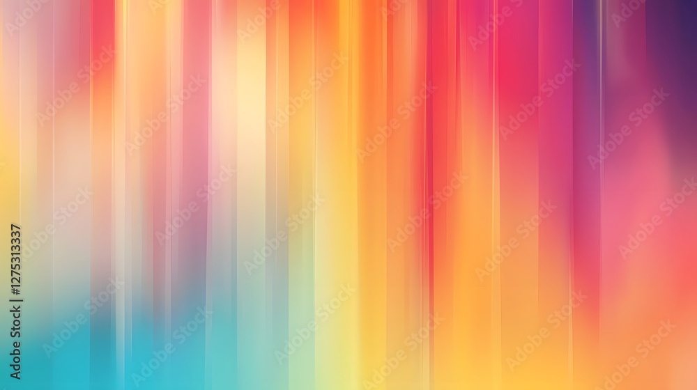 Poster elegant and rainbow gradient background featuring rich vibrant and colorful hues with a soft blur ef
