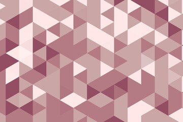 Obraz premium Light pink triangular pixelated pattern with geometric digital arrangement. Modern abstract concept