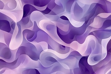 Obraz premium Soft Purple Abstract Swirls with Gentle Transparency and Flowing Lines