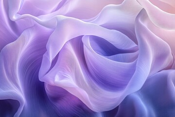 Soft Flowing Fabric in Pastel Purple and Lavender Hues