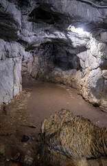 Tavdinsky caves in Altai mountains.