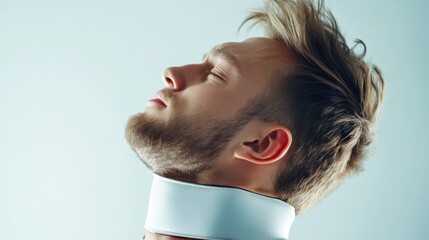 Sports injury from a concussion during rugby. Featuring recovery and rehabilitation