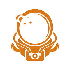 Astronaut icon logo design