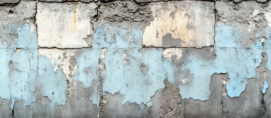 Obraz premium Weathered Concrete Wall with Peeling Paint