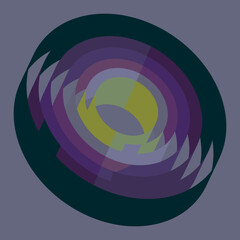 Rolling colorful collection 3d design illustration