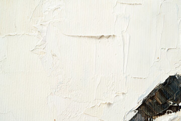 Embossed pasty oil paints and reliefs. Mix of paints.