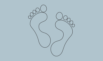 footprint on the beach