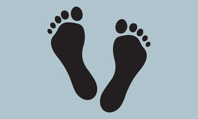 foot prints on white