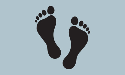 foot prints vector illustration