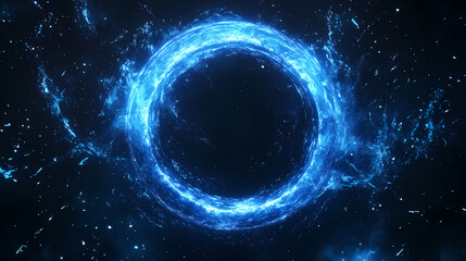 Mysterious Blue Ring in Space