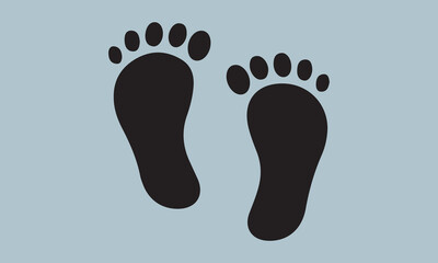 foot prints on white