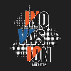 innovation design typography vector illustration